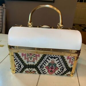 Vintage Rosefeld Tapestry box purse with original box